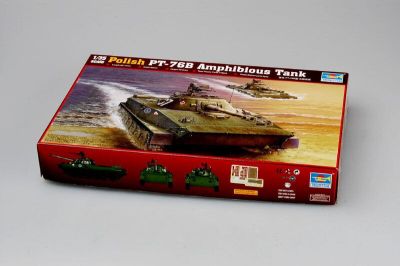 ทรัมเป็ตเตอร์00382รถถังสะเทินน้ำสะเทินบก PT-76B 1/35รถหุ้มเกราะชุดประกอบโมเดลแบบคงที่แบบทำมือสำหรับเก็บ TH06765-T2