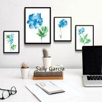 Saily Garcia สีน้ำพืชดอกไม้โปสเตอร์ผ้าใบ-ศิลปะนามธรรมผ้าใบผนังภาพพิมพ์-บ้านที่ทันสมัยตกแต่งห้อง