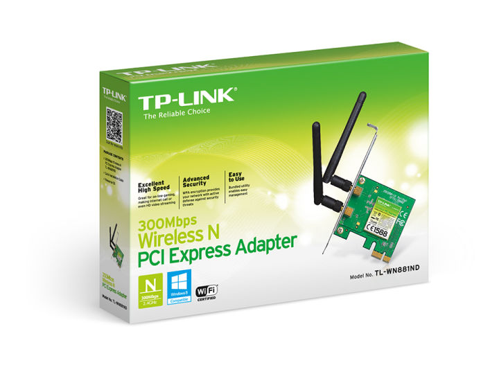 tp-link-tl-wn881nd-300mbps-wireless-n-pci-express-adapter-ของแท้-ประกันศูนย์-lifetime-warranty