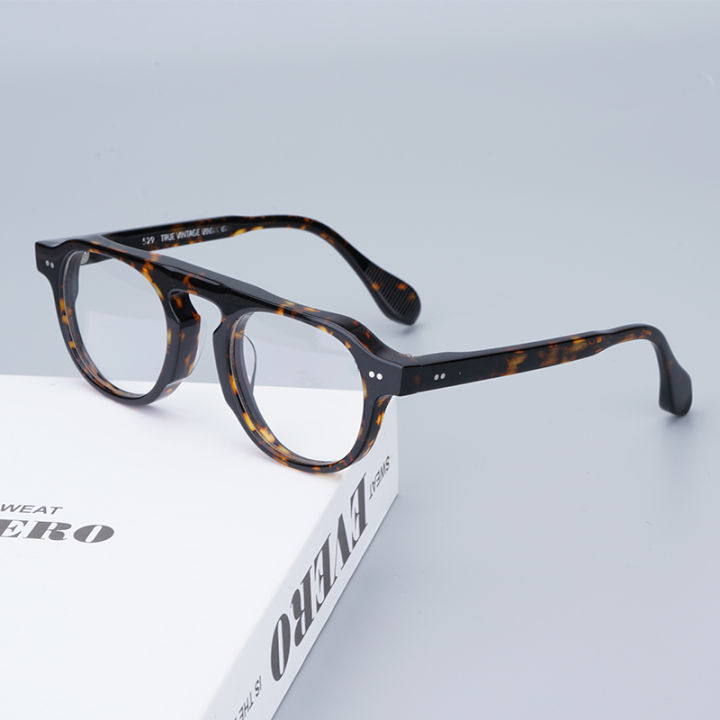 529รอบเต่ากรอบแว่นตาคุณภาพเดิม-handmade-acetate-แว่นตาคลาสสิก-handmade-แฟชั่นแว่นตา