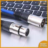 สายเคเบิล3Pin XLR 1M ตัวผู้กับตัวเมียมีสายไมโครโฟนหุ้ม (สีน้ำเงิน)