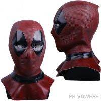 【LZ】❐  Deadpool Anti-Hero Headwear para adultos acessórios de fantasia cabeça cheia Halloween Masquerade Party Role Play capacete adulto