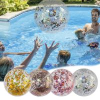 Inflatable Pool Party Toy Transparent Beach Ball Outdoor Summer Water Toys Swimming Float Ball Toys For Adult Children Beach Toy Balloons