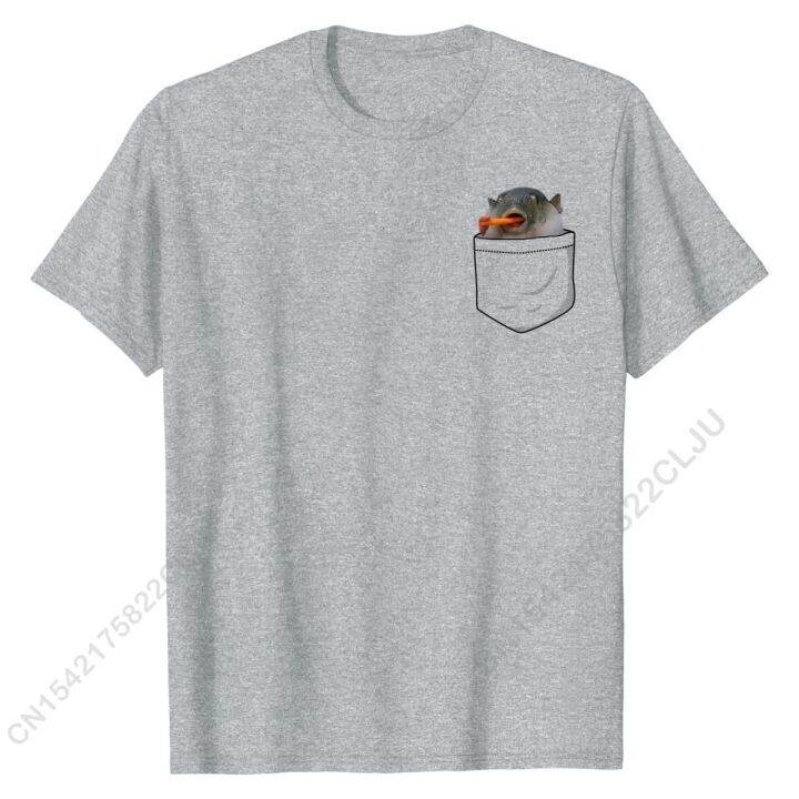 pufferfish-eating-a-carrot-meme-blowfish-dank-memes-pocket-t-shirt-men-tees-fashion-cal-cotton-adult-t-shirt-cal