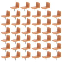 40pcs Tack in Drawer Tack Glide Plastic Drawer Glides L Shaped Drawer Stoppers