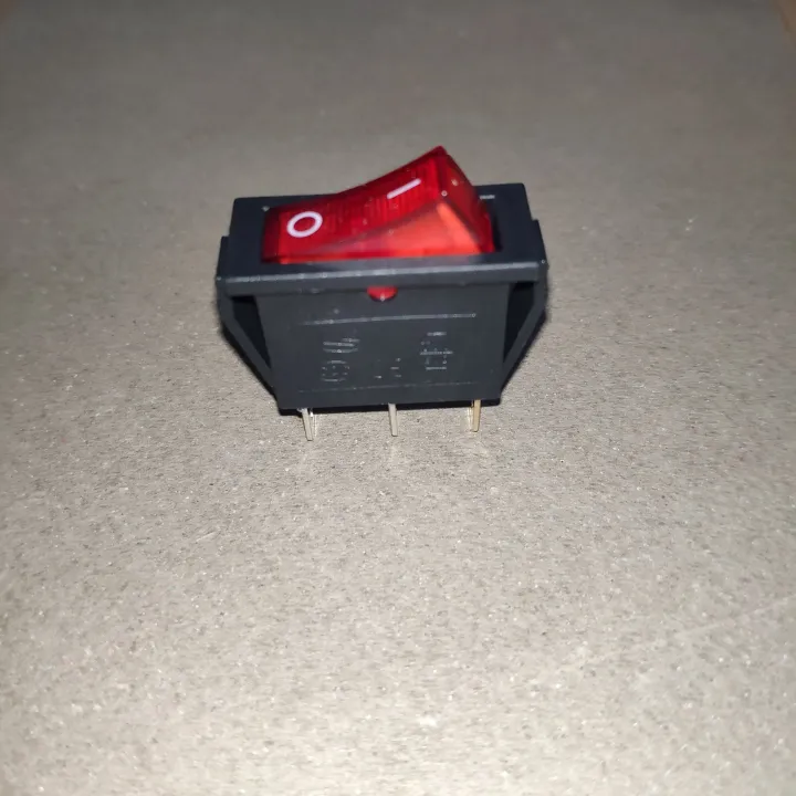 SWITCH ON OFF 3 PIN TIPIS BESAR LAMPU 5A 250V 10A 125V. SAKELAR 3 KAKI ...