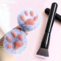 Pinceaux de maquillage en forme de griffe de chat brosse à poudre Kawaii brosse de fond de teint cosmétique manche en fibre de bouleau outil de beauté nouveau 1 pièce 2019