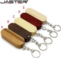 JASTER Rotatable Wooden USB 2.0 Flash Drive Pendrive Memory Stick 4GB 8GB 16GB 32GB 64GB Free Custom laser engraving Logo Gift