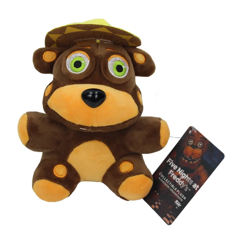 FNAF-Anime Plush Toy para Crianças, Urso, Sly, Coelho, Desenhos Animados,  Freddy, Fazbear, Animais, Kawaii, Presentes de Aniversário, Novo, 18cm