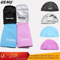 【CW】 New Elastic Fabric Ears Hair  Swim Pool Hat Cap Men amp;Women Adults size