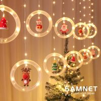 ZZOOI LED Holiday Light Christmas Decoration Lamp Room Decor Garland New Year Decor String Lights Santa Decoration Accessories
