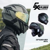 หมวกกันน็อค BILMOLA รุ่น Explorer 2020 ลาย EXP BLACK/GREY MATTE