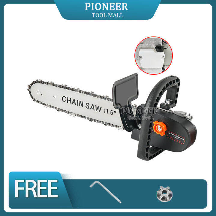 Electric Angle Grinder Chainsaw Adapter 11.5 Chain and Bar Professional