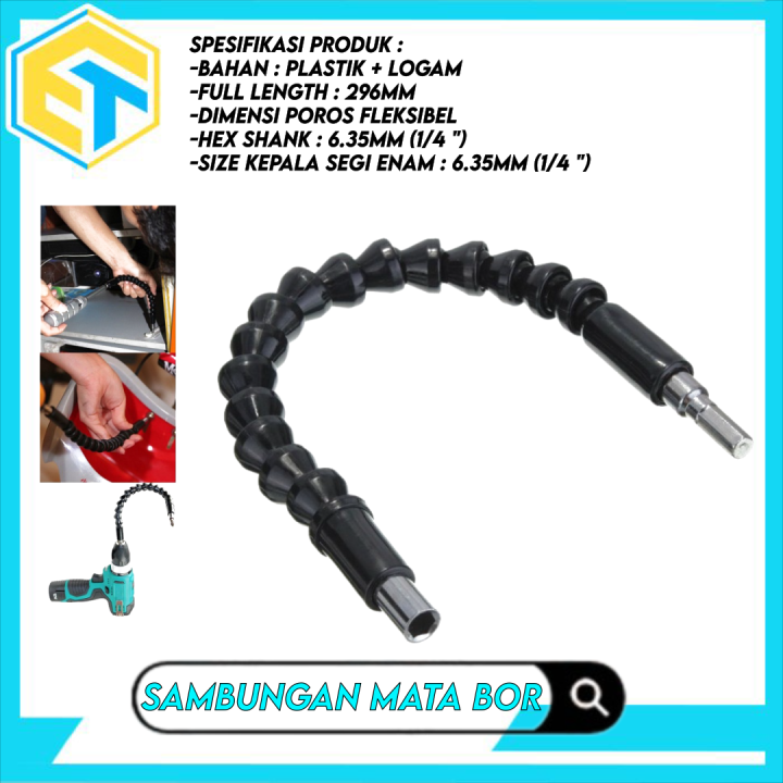 Fleksibel Bor Sambungan Mata Ekstensi Screwdriver Mata Obeng Mesin Bor Lazada Indonesia