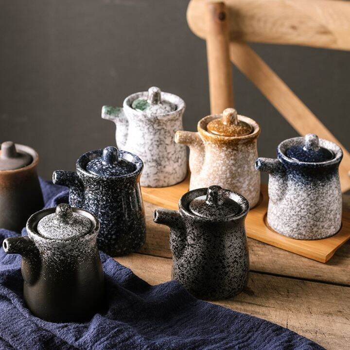 creative-ceramic-seasoning-pot-sushi-tableware-soy-sauce-pot-seasoning-bottle-retro-vinegar-pot-household-kitchen-small-oil-pot