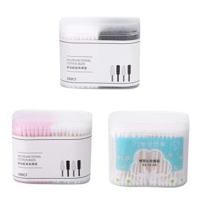 【jw】❧ↂ∏  300pcs Disposable Cotton Swab Ear Sticks Cosmetics Jewelry Buds Swabs