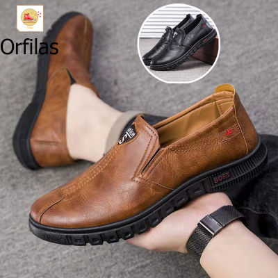 Orfilas รองเท้าหนังผู้ชายธุรกิจ Soft Sole, รองเท้าทำงานประจำวันแบบสบาย ๆ รองเท้าระบายอากาศ, รองเท้าขับรถ, รองเท้าหนังผู้ชาย