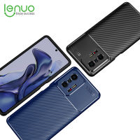 Lenuo เคสที่ปิดหลังโทรศัพท์มือถือคาร์บอนไฟเบอร์กันรอยขีดข่วน,สำหรับ Xiaomi 12T 11T /Mi 12T 11T Pro เคสโทรศัพท์คาร์บอนไฟเบอร์กันกระแทกกันรอยขีดข่วน