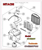 อะไหล่ของแท้/ชุดกรองขยะเครื่องดูดฝุ่นฮิตาชิ/HITACHI/CV-SE230V*009