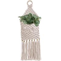 พรมทอแขวนผนัง Macrame ตกแต่ง Macrame ตากแห้งตัวยึดดอกไม้ทอผ้าห่มสิ่งทอแขวนไม้แขวนดอกไม้แห้งสำหรับห้องน้ำ LFL3816พรมแขวน