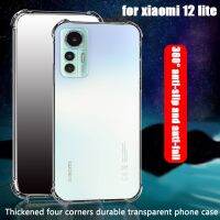 For Xiaomi 12 Lite case Transparent Shockproof Phone Case Silicone Back Cover