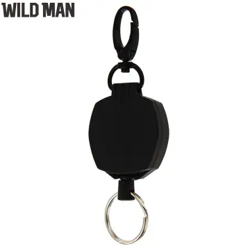 Retractable Pull Badge Reel Lanyard Holder Reels Recoil Belt Key Ring Chain  Clip