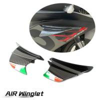 Top Quality Motorcycle Winglet Aerodynamic Spoiler Wing Carbon ABS Fiber with Adhesive for Yamaha YZF R1 R6 R25 for BMW S1000RR