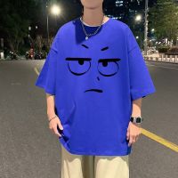 เสื้อยืดแขนสั้น ทรงหลวม ลายโลโก้ cityboy ขนาดเล็ก สีฟ้า สําหรับผู้ชาย วัยรุ่น 4.21