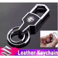 Angel Suzuki High Quality Leather Keychain Brushed Car Logo Keychain