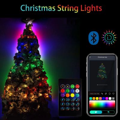 Usb Led String Light Smart App Controller DIY Christmas Tree Garland RGB Addressable Fairy Lights 5m 10m 15m 20m Birthday Decor Fairy Lights