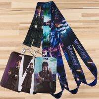 Horror Thing Wednesday Valentines Day Credential Holder Neck Strap Lanyards for Key ID Card Gym Phone Straps USB Badge Holder