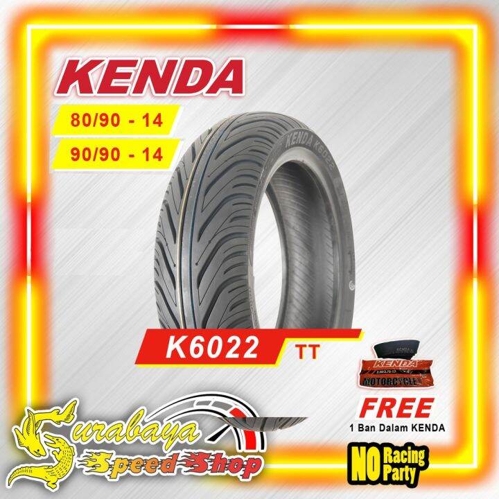 Ban Motor Kenda TubeType K6022 Ring 14 Ukuran 8090 9090 Original Kenda