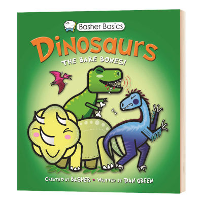 Cool science books in the World Dinosaur English original basher basics dinosaurs the bare bones stem Comic Book Popular Science Picture Book English book