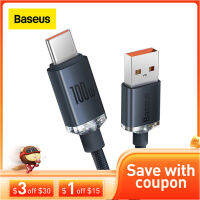 Baseus 100W USB Type C Cable for Samsung Xiaomi Supercharge 5A 100W Fast Charging USB-C Charger Cable for Phone Cord