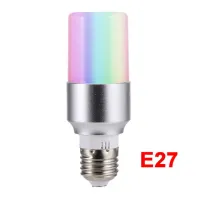 【♘COD Free Cas♘】 gaqiugua6 หลอดไฟไฟ Wifi อัจฉริยะสีหลอดไฟมหัศจรรย์ Rgb 7W ใช้ได้กับ Alexa และ Google Assistant B22 E14 E27