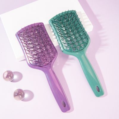 ❏ Massage Comb Hollowing Lightweight Comb Hair Brush Portable Durable Convenient Corrosion-Resistant for Professional Salon Tools