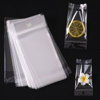 1000 pieces/self-adhesive transparent plastic storage bag retail packaging with hanging hole and commodity hanging hole bag