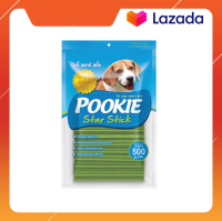 Pookie Star Stick ขนมขัดฟัน 5แฉก ลดหินปูน รสคลอโรฟิลสีอ่อน 500 กรัม x 1 ซอง