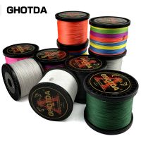 GHOTDA Braided Fishing Line Multifilamen Multicolor 4 Strands 500M 300M 100M 10LB to 120LB Carp PE 100