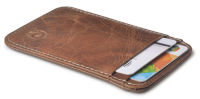 Fashion 100 Genuine Leather Thin Bank Credit Card Case Mini Card Wallet Men Bus Card Holder Cash Change Pack Business ID Pocket