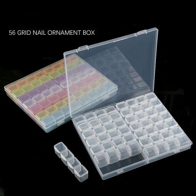 【CW】✈❄  56 Grids Painting Storage Boxes Bead Organiser Tray Beads Embroidery Jewelry Holder