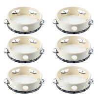 6 Pcs 6 inch Musical Tambourine Tamborine Drum Round Percussion Gift for KTV Party