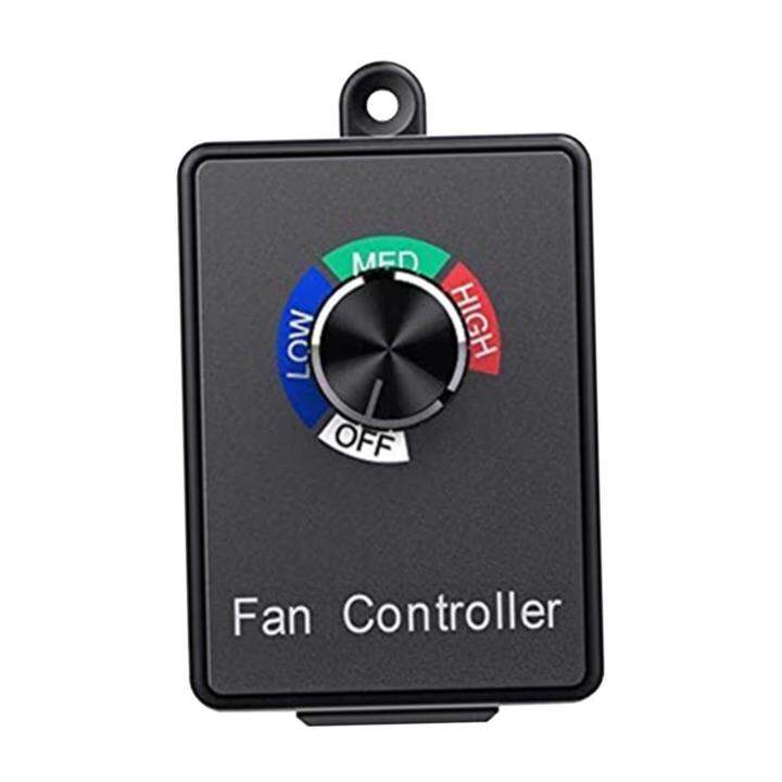 Exhaust Fan Speed Controller 3Amp Cordless 350W Speed Adjuster for Duct