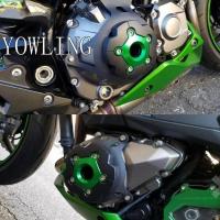 สำหรับ Kawasaki Z800 2013 2014 2015 2016 Z750 2008 2009 2010 2011-2016เครื่องยนต์มอเตอร์ไซค์ฝาครอบสเตเตอร์ฝาครอบป้องกันเครื่องยนต์