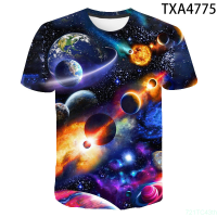 New Summer 2020 New Summer Starry Sky 3D T Shirts Casual Men Women Children Fashion Short Sleeve Boy girl Kids Printed T-shirt Tops Tee fashion versatile t-shirt