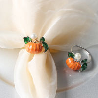 Pumpkin Themed Party Supplies Dinner Table Accessories Pumpkin Napkin Rings Halloween Decorations Party Table Decor