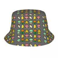 【CW】 8 Bit Pattern Hats Bros Video Game Super Smash Outdoor Bob Cap