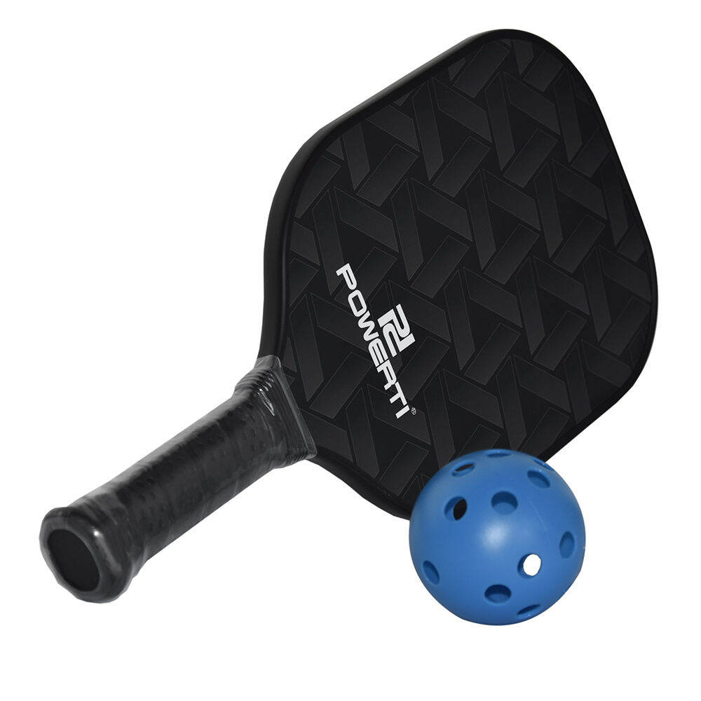 Pickleball Paddle And Ball Set Carbon Fiber Surface Pickle Ball Racket ...