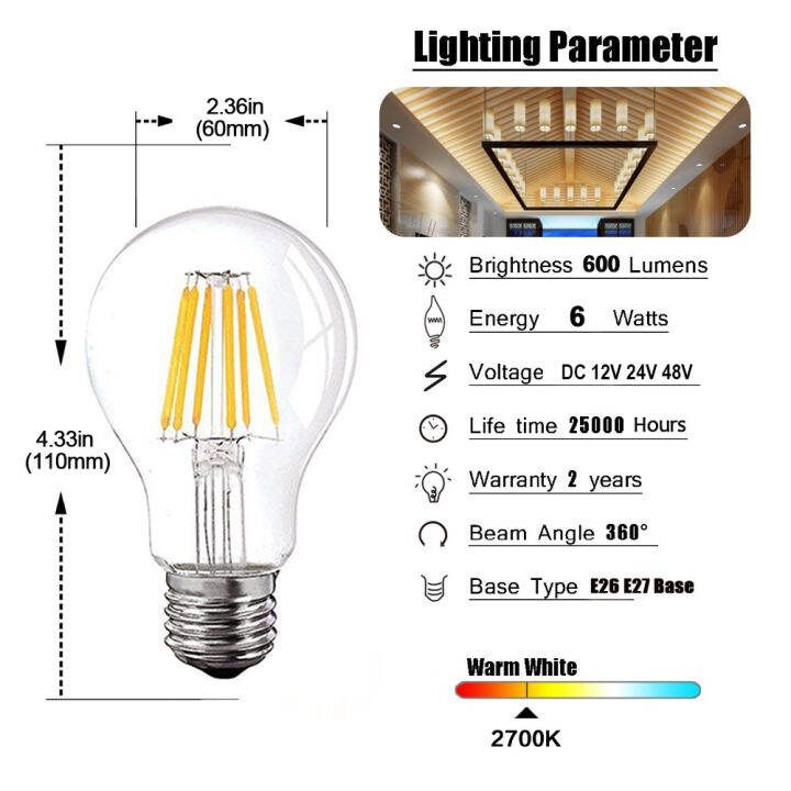 ganriland-dc12v-24v-led-lamp-a19-6w-filament-bulb-low-voltage-edison-globe-bulbs-4500k-daylight-warm-white-2700k-e26-e27