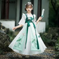 Hanfu girls summer view the of 2022 children new dress costume female Chinese super fairy